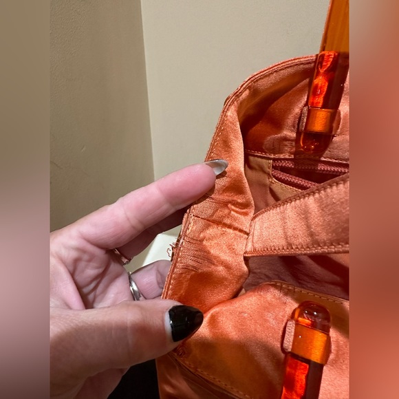 Prada Raso (Orange) Plex Tote w/card - Picture 9 of 16